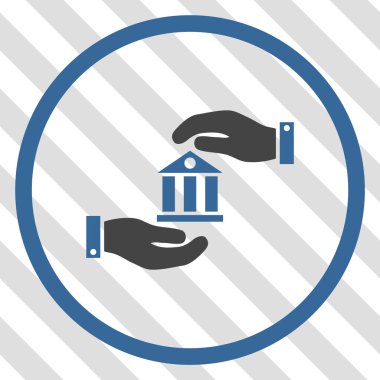 Banka hizmet vektör simgesi