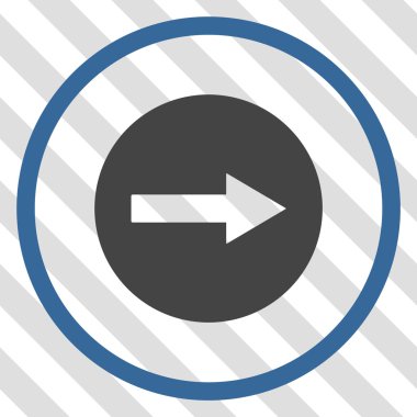 Sağ ok vektör simgesi yuvarlak