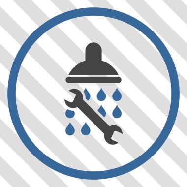 Duş sıhhi tesisat vektör simgesi