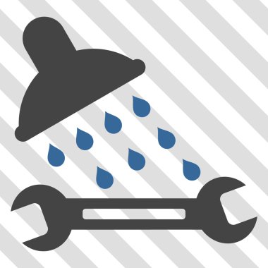 Duş sıhhi tesisat vektör simgesi