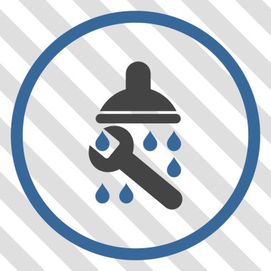 Duş sıhhi tesisat vektör simgesi