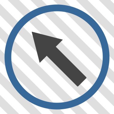 Yukarı Sağdan sola yönlü ok vektör simgesi