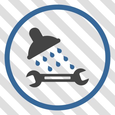 Duş sıhhi tesisat vektör simgesi