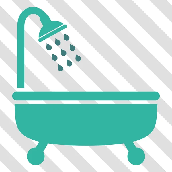 Vector de baño de ducha Icono — Vector de stock