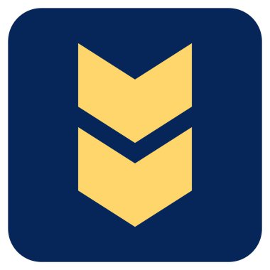 Düz kare vektör simgesi kaydır