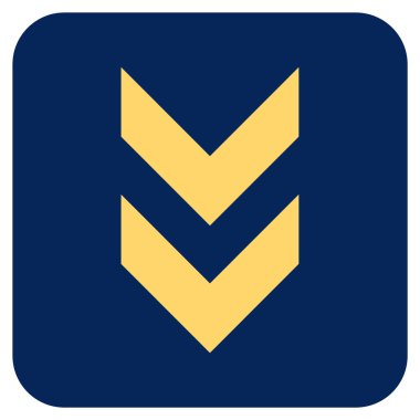 Düz kare vektör simgesi kaydır