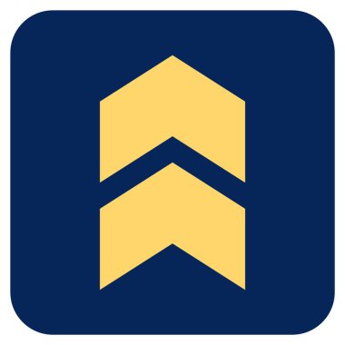 Düz kare vektör simge kayması