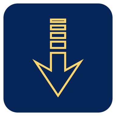 Düz kare vektör simgesi gönder