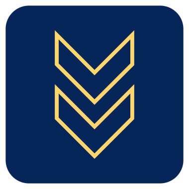 Düz kare vektör simgesi kaydır