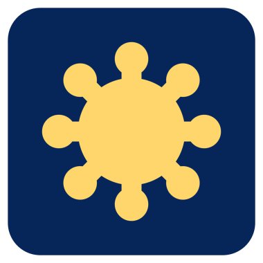 Vites düz kare vektör simgesi