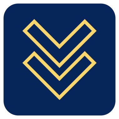 Düz kare vektör simgesi kaydır