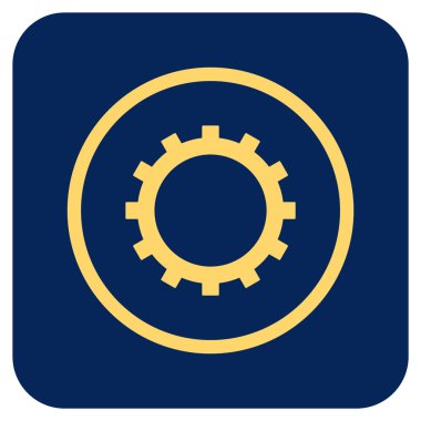 Vites düz kare vektör simgesi