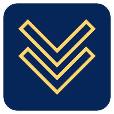 Düz kare vektör simgesi kaydır