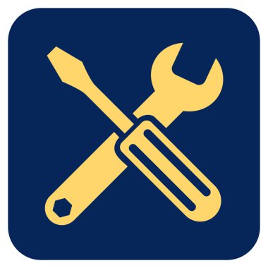 Seçenekleri düz kare vektör simgesi