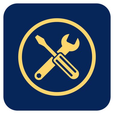 Seçenekleri düz kare vektör simgesi