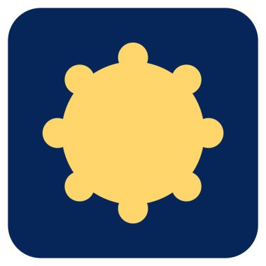 Vites düz kare vektör simgesi