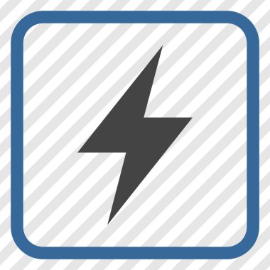 Elektrik Strike vektör simgesi bir çerçeve içinde