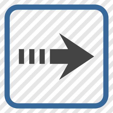 Doğru vektör simgesi bir çerçevede göndermek