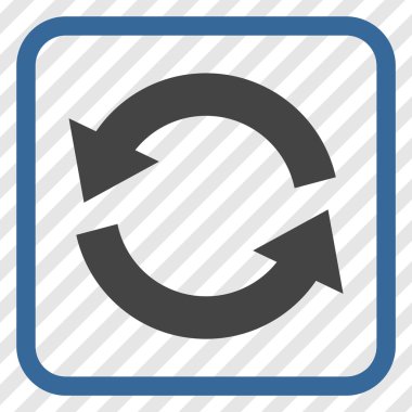 Vektör simgesi bir çerçeve içinde yenileme