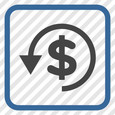 Ters ibraz vektör simgesi bir çerçeve içinde