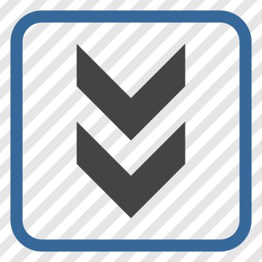 Vektör simgesi bir çerçeve içinde aşağı kaydır