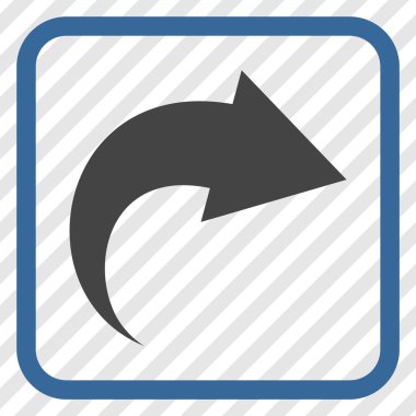 Vektör simgesi bir çerçeve içinde Yinele