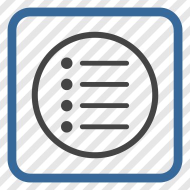 Öğeleri vektör simgesi bir çerçeve içinde