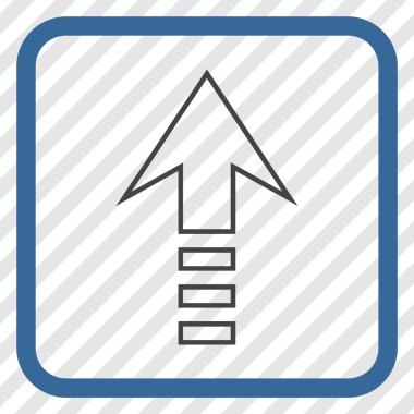 Vektör simgesi bir çerçeve içinde gönder