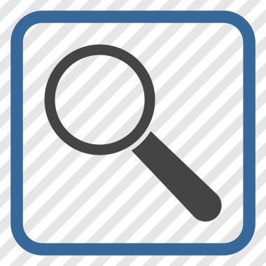 Arama aracı vektör simgesi bir çerçeve içinde