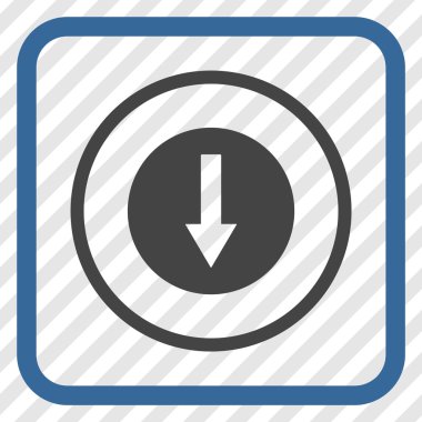 Bir çerçeve içinde yönlü ok vektör simgesi