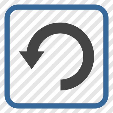 Vektör simgesi bir çerçeve içinde aşağı Döndür