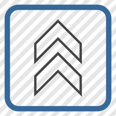 Vektör simgesi bir çerçeve içinde yukarı kayması