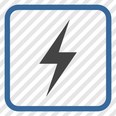 Elektrik vektör simgesi bir çerçeve içinde