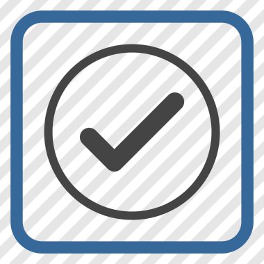 Tamam vektör simgesi bir çerçeve içinde