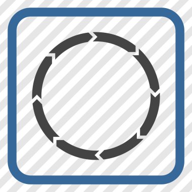 Döndürme vektör simgesi bir çerçeve içinde