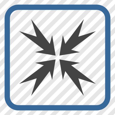 Sıkıştırma ok bir çerçeve içinde simge vektör