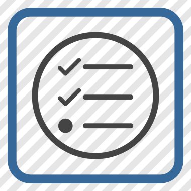 Denetim listesi vektör simgesi bir çerçeve içinde