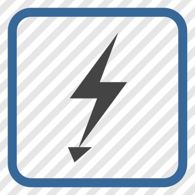 Elektrik Strike vektör simgesi bir çerçeve içinde