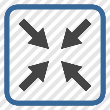 Oklar vektör simgesi bir çerçeve içinde sıkıştırmak