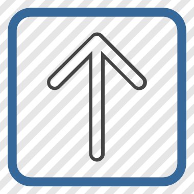 Vektör simgesi bir çerçeve içinde yukarı ok