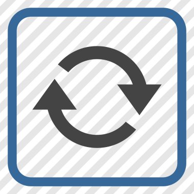 Vektör simgesi bir çerçeve içinde yenileme