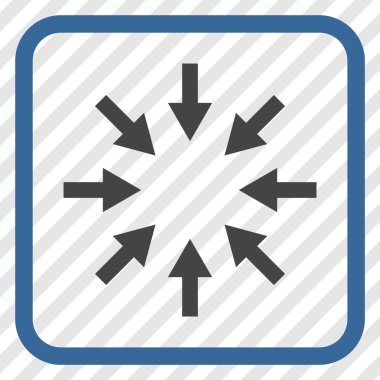 Kompakt oklar bir çerçeve içinde simge vektör