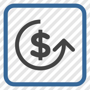 Ters ibraz vektör simgesi bir çerçeve içinde