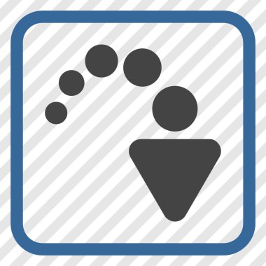 Vektör simgesi bir çerçeve içinde Yinele