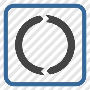 Döndürme vektör simgesi bir çerçeve içinde