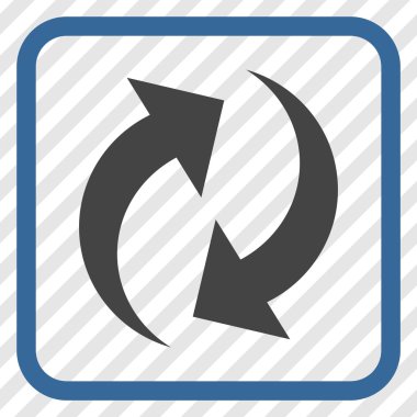 Vektör simgesi bir çerçeve içinde yenileme