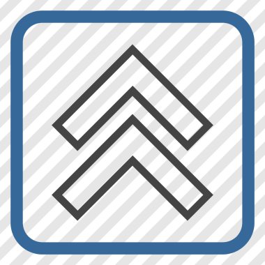 Vektör simgesi bir çerçeve içinde yukarı kayması