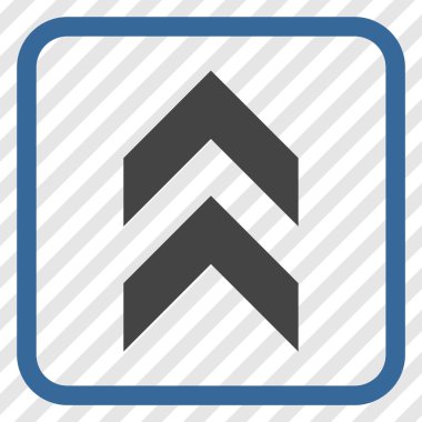 Vektör simgesi bir çerçeve içinde yukarı kayması