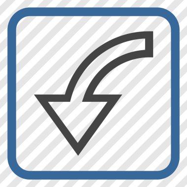 Sol vektör simgesi bir çerçeve içinde döndürme