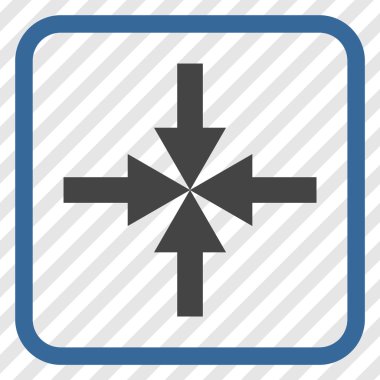 Oklar vektör simgesi bir çerçeve içinde sıkıştırmak